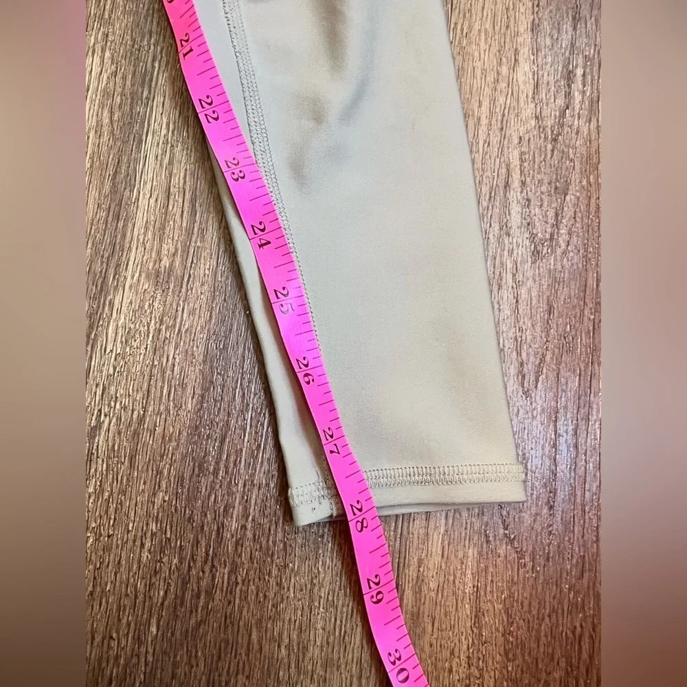 Alo Womens Tan Stretch High-Waisted Pull-On Yoga Ankle Pants Size XXS 28”